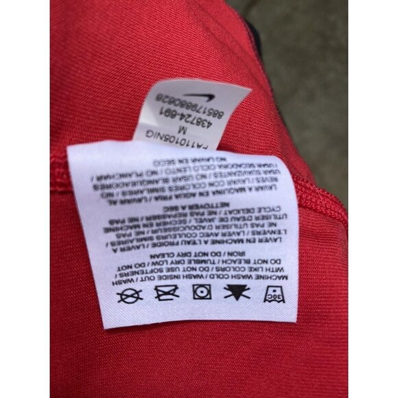 Nike Jogging Jacket red and black size M Zip Up Jacket Hoodie Sweatshirt Lyocell - Picture 4 of 5